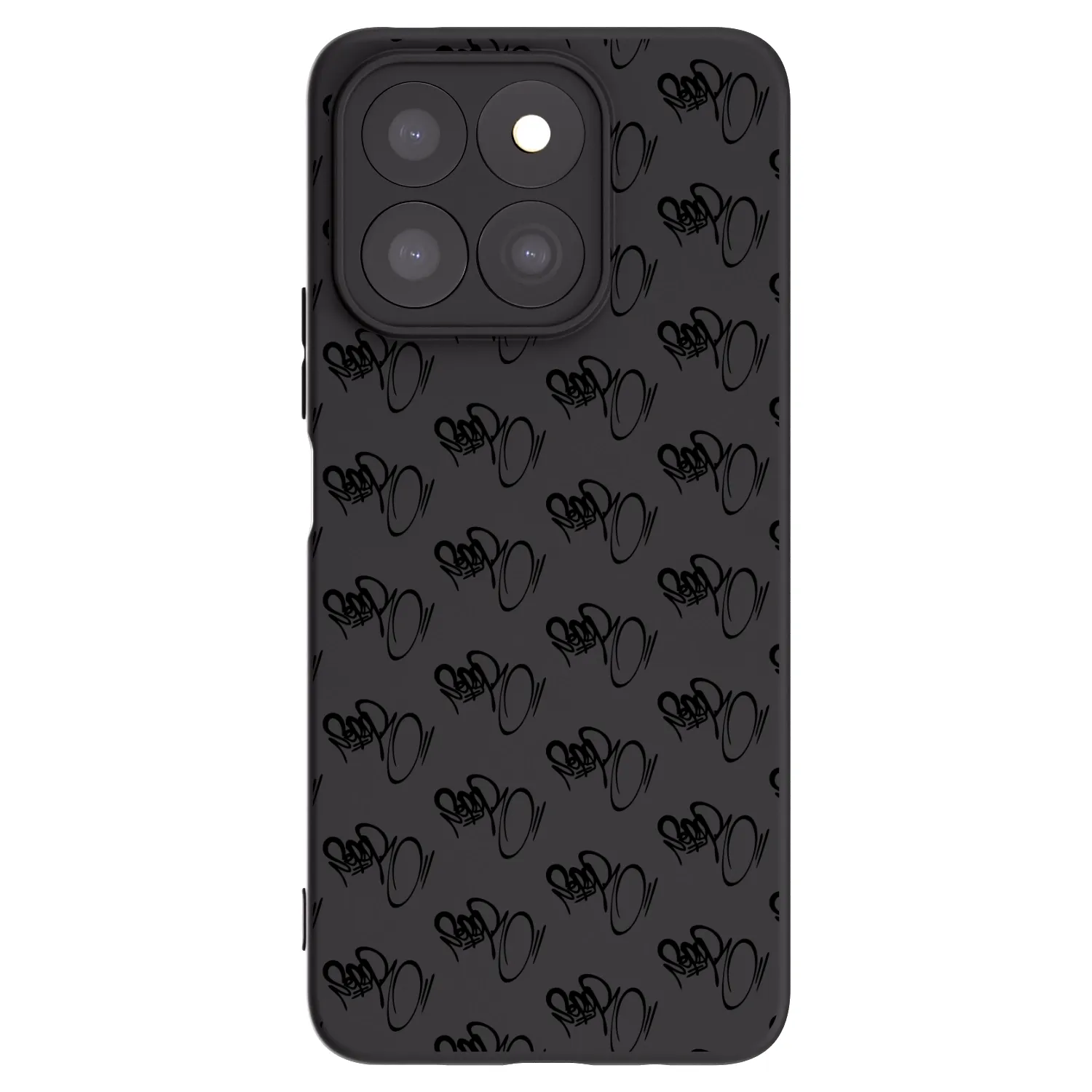 Picasee silikónový čierny obal pre Honor X8c - Separ - Black On Black 1