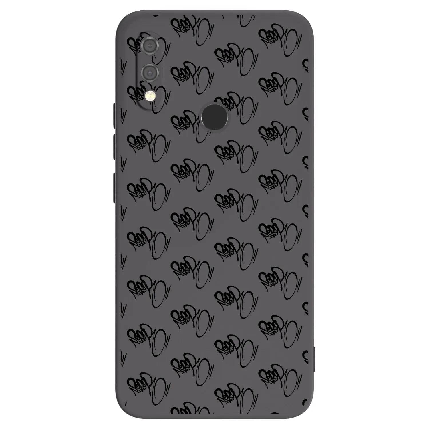 Picasee silikónový čierny obal pre Xiaomi Redmi Note 7 - Separ - Black On Black 1