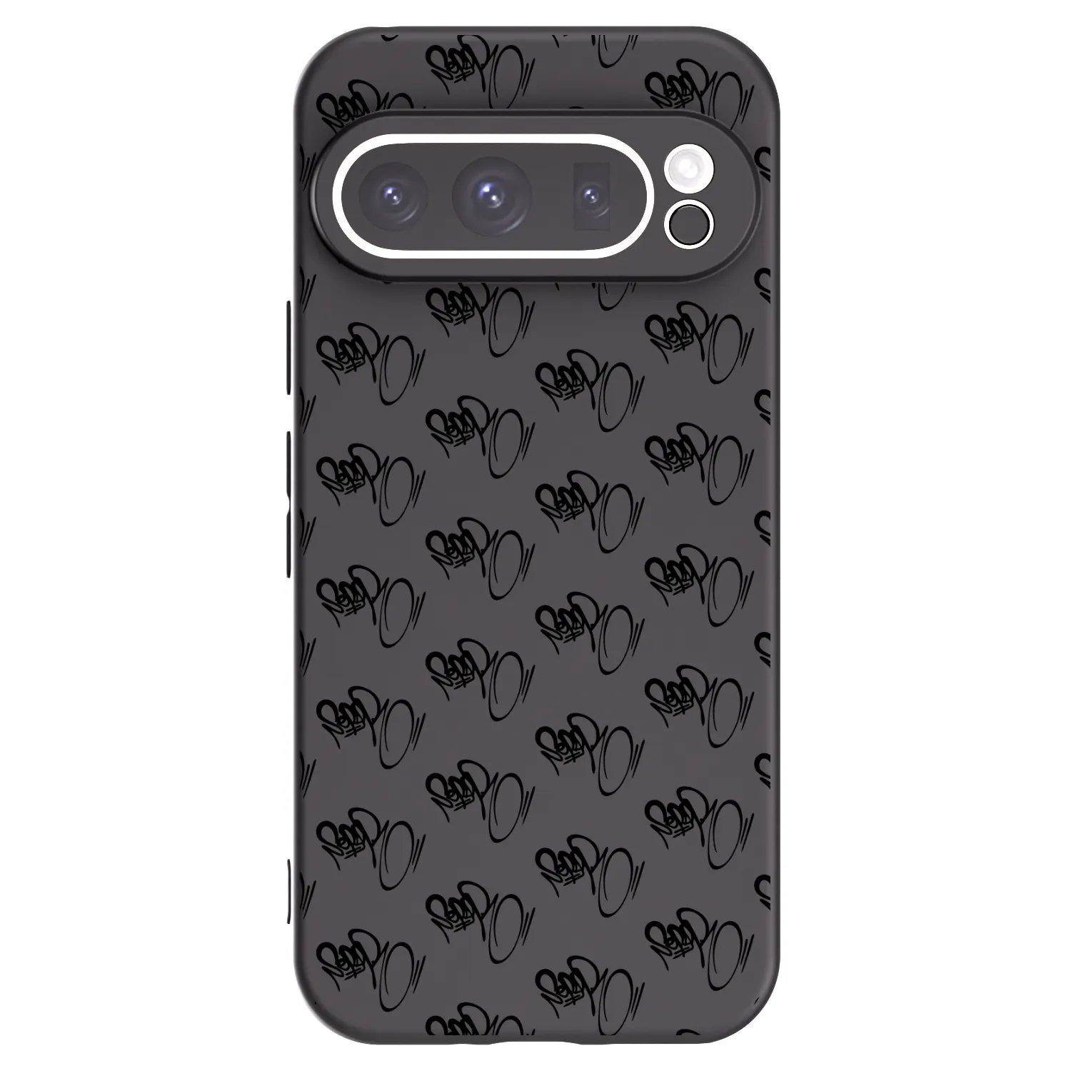 Picasee silikónový čierny obal pre Google Pixel 9 Pro - Separ - Black On Black 1