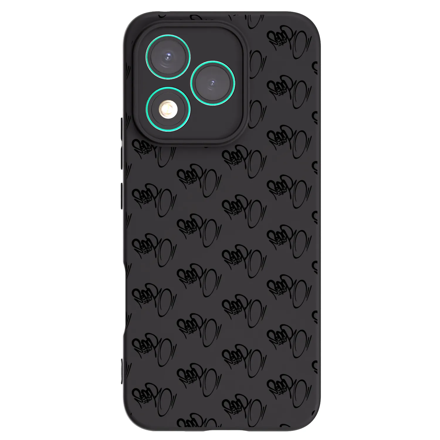 Picasee silikónový čierny obal pre Honor 400 Lite 5G - Separ - Black On Black 1
