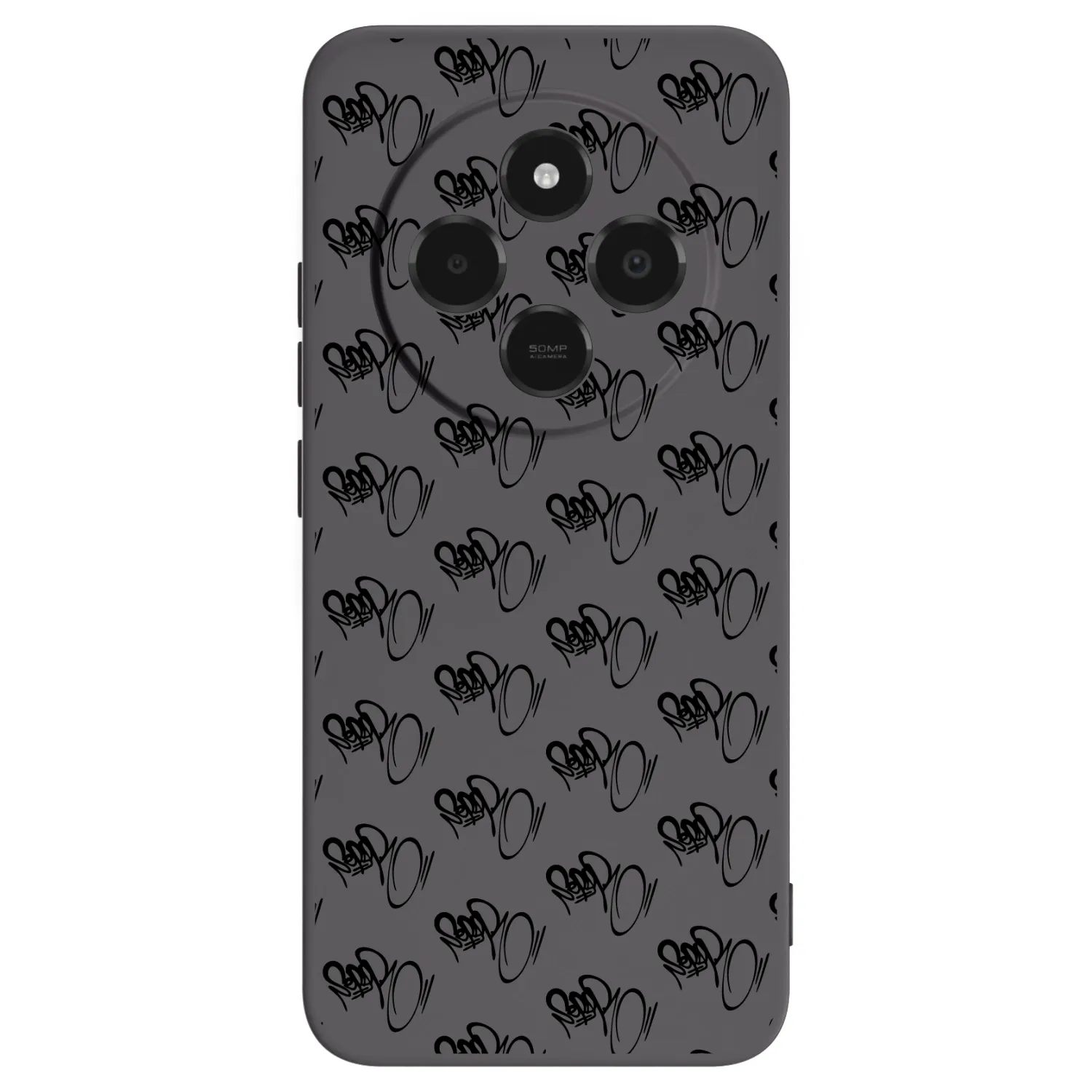Picasee silikónový čierny obal pre Xiaomi Poco C75 - Separ - Black On Black 1