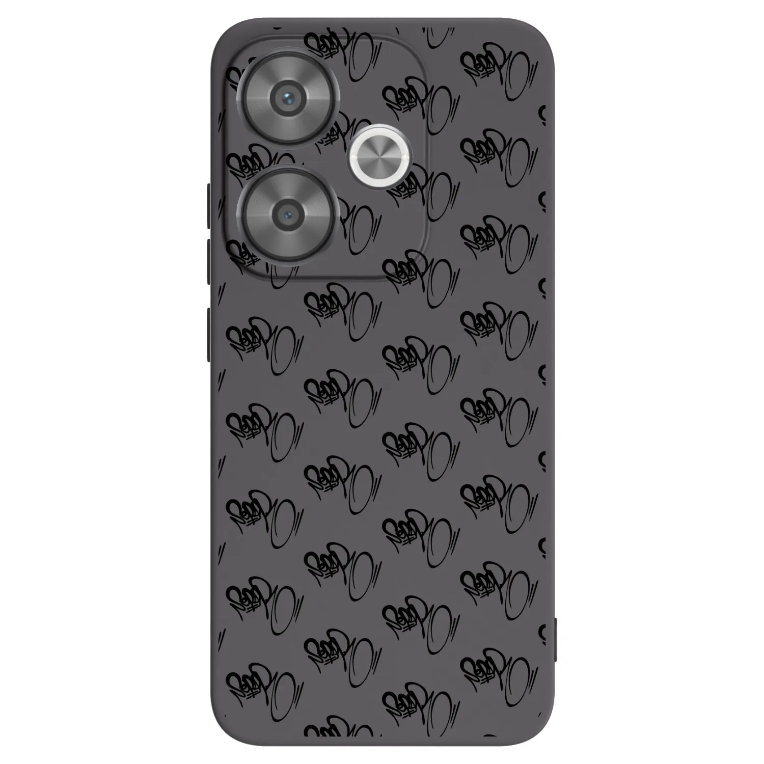 Silikónový čierny obal pre Xiaomi Poco F6 - Separ - Black On Black 1
