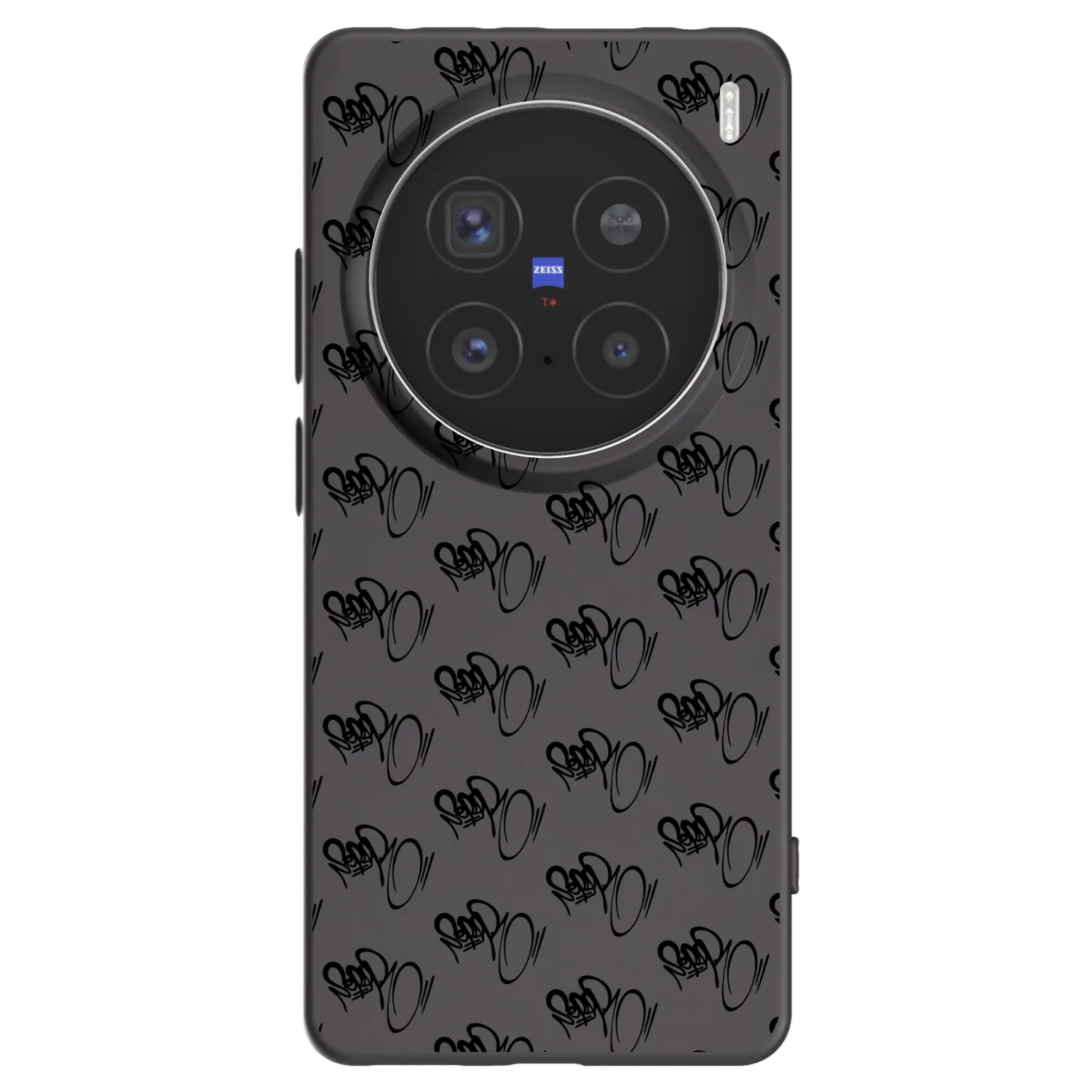 Picasee silikónový čierny obal pre Vivo X200 Pro - Separ - Black On Black 1