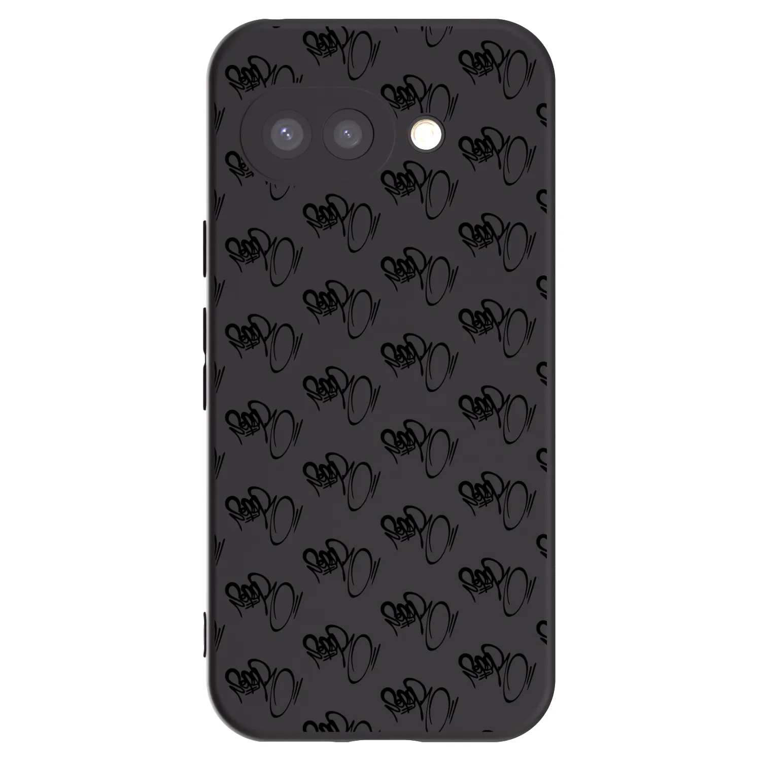 Picasee silikónový čierny obal pre Google Pixel 9a - Separ - Black On Black 1