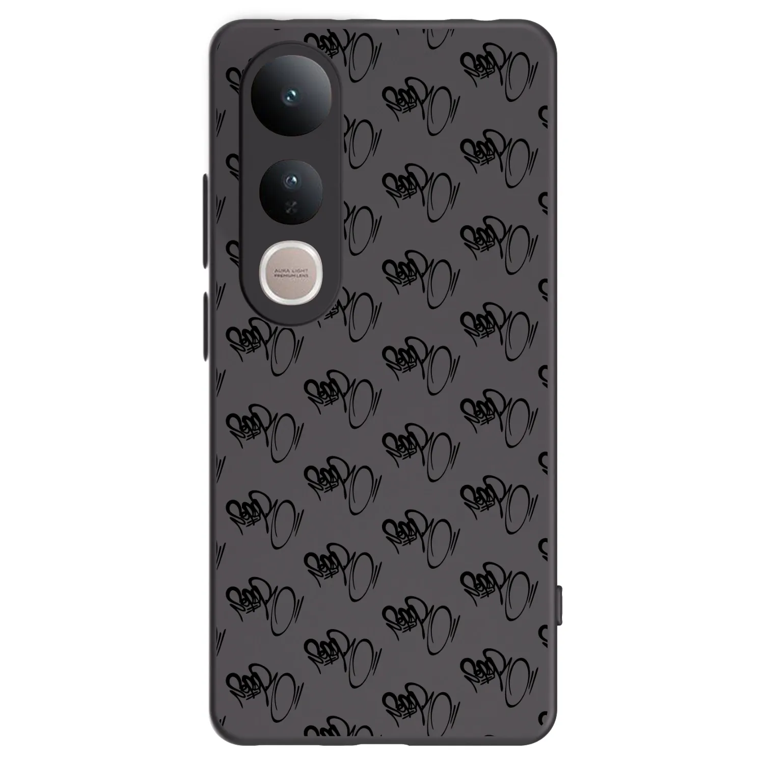 Picasee silikónový čierny obal pre Vivo V50 Lite 5G - Separ - Black On Black 1