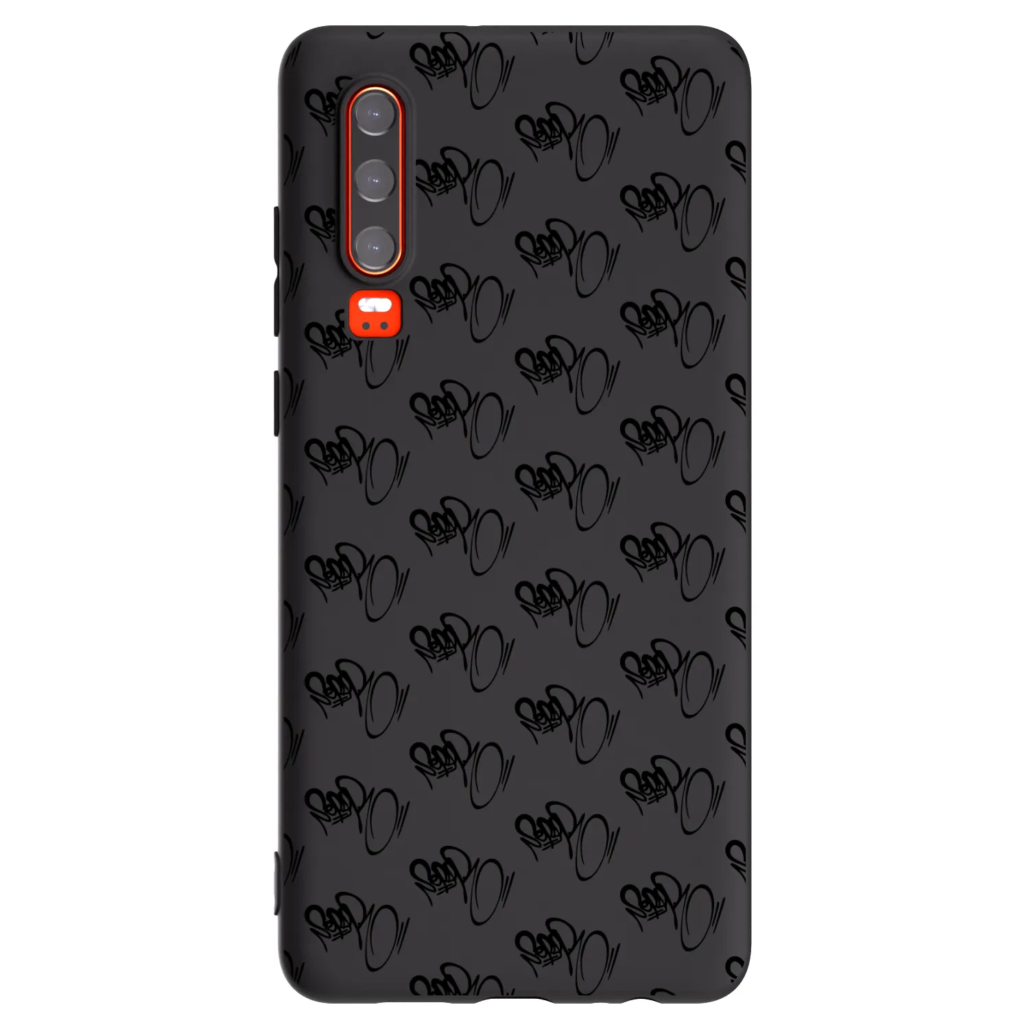 Picasee silikónový čierny obal pre Huawei P30 - Separ - Black On Black 1