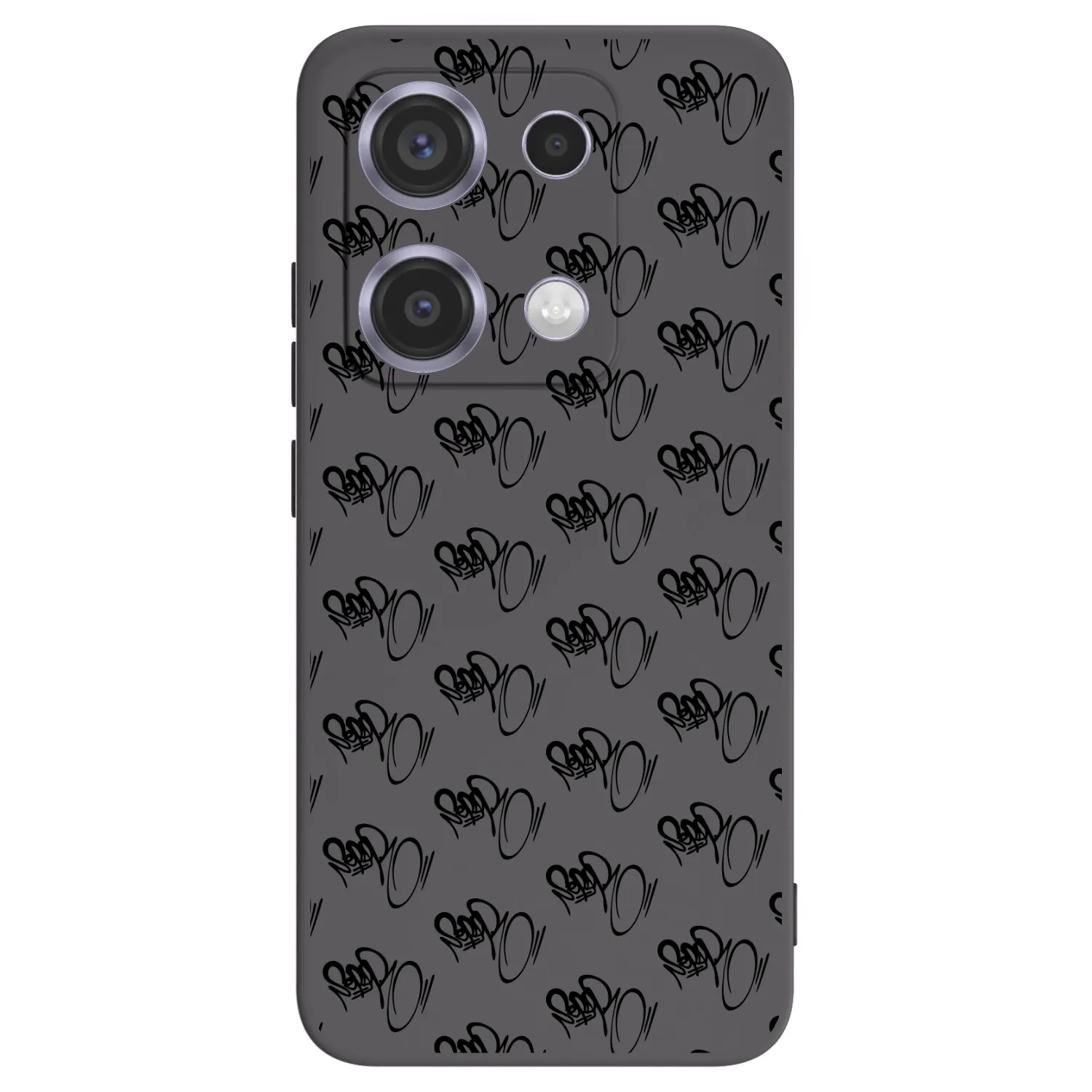 Picasee silikónový čierny obal pre Xiaomi Redmi Note 14S - Separ - Black On Black 1