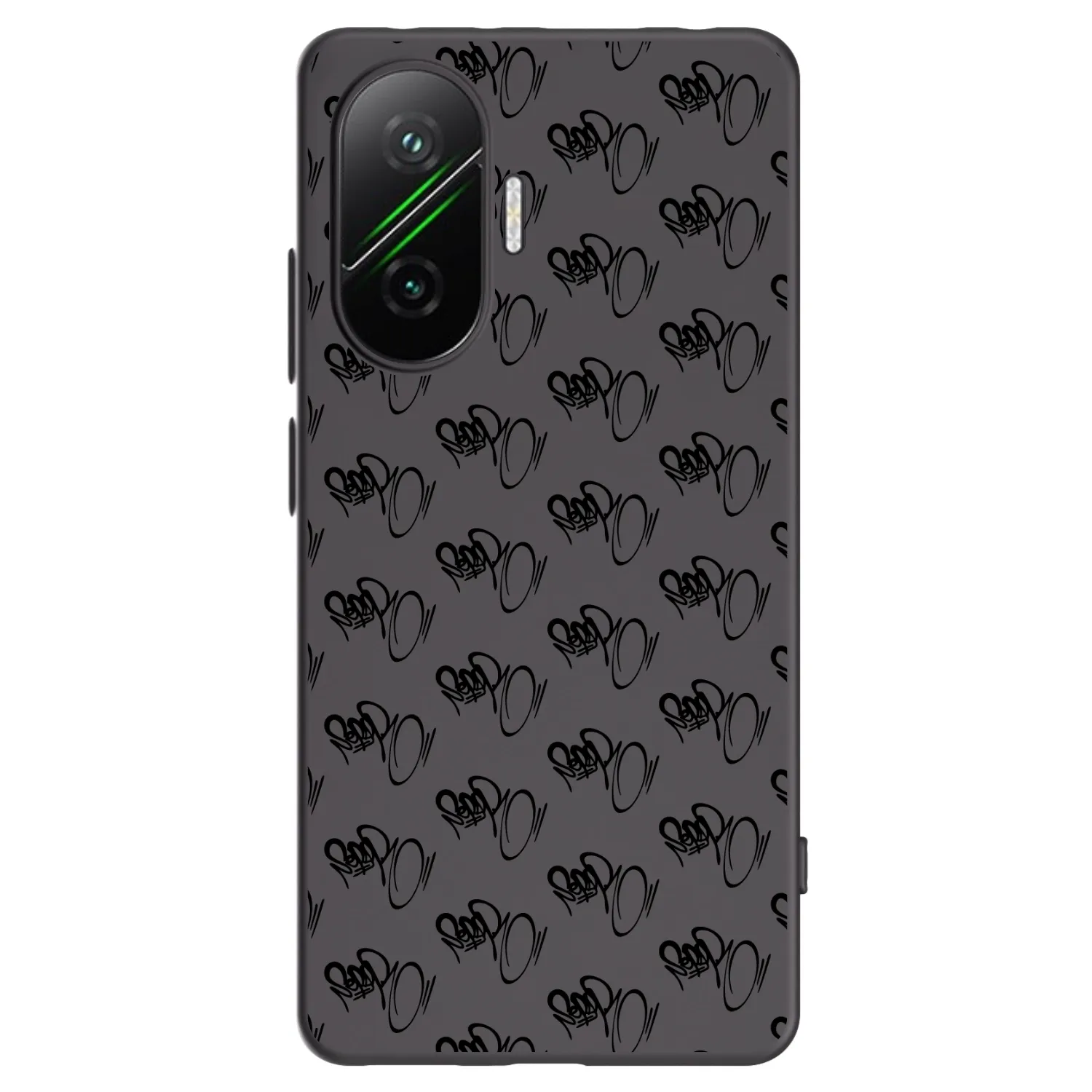 Silikónový čierny obal pre Xiaomi Poco F7 5G - Separ - Black On Black 1