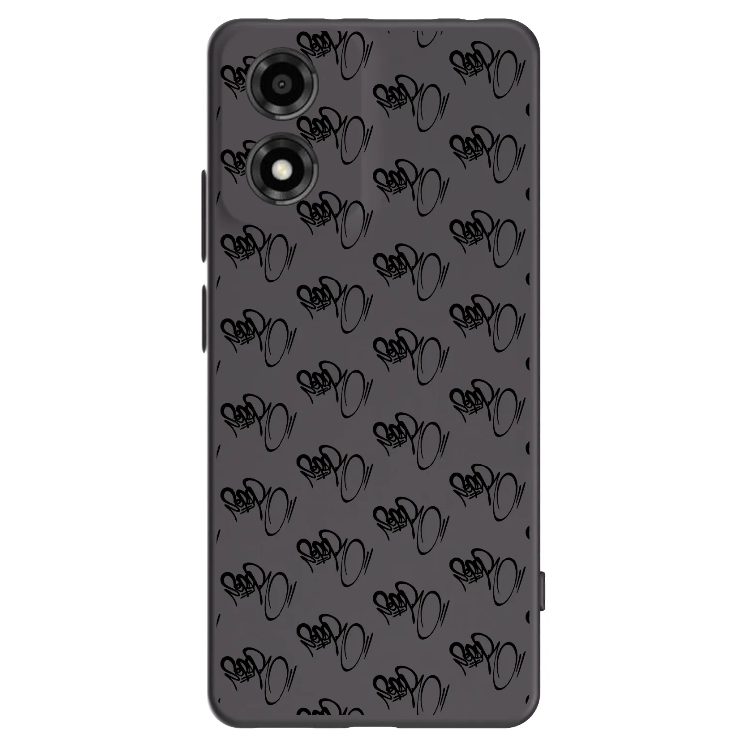 Picasee silikónový čierny obal pre Motorola Moto E14 - Separ - Black On Black 1