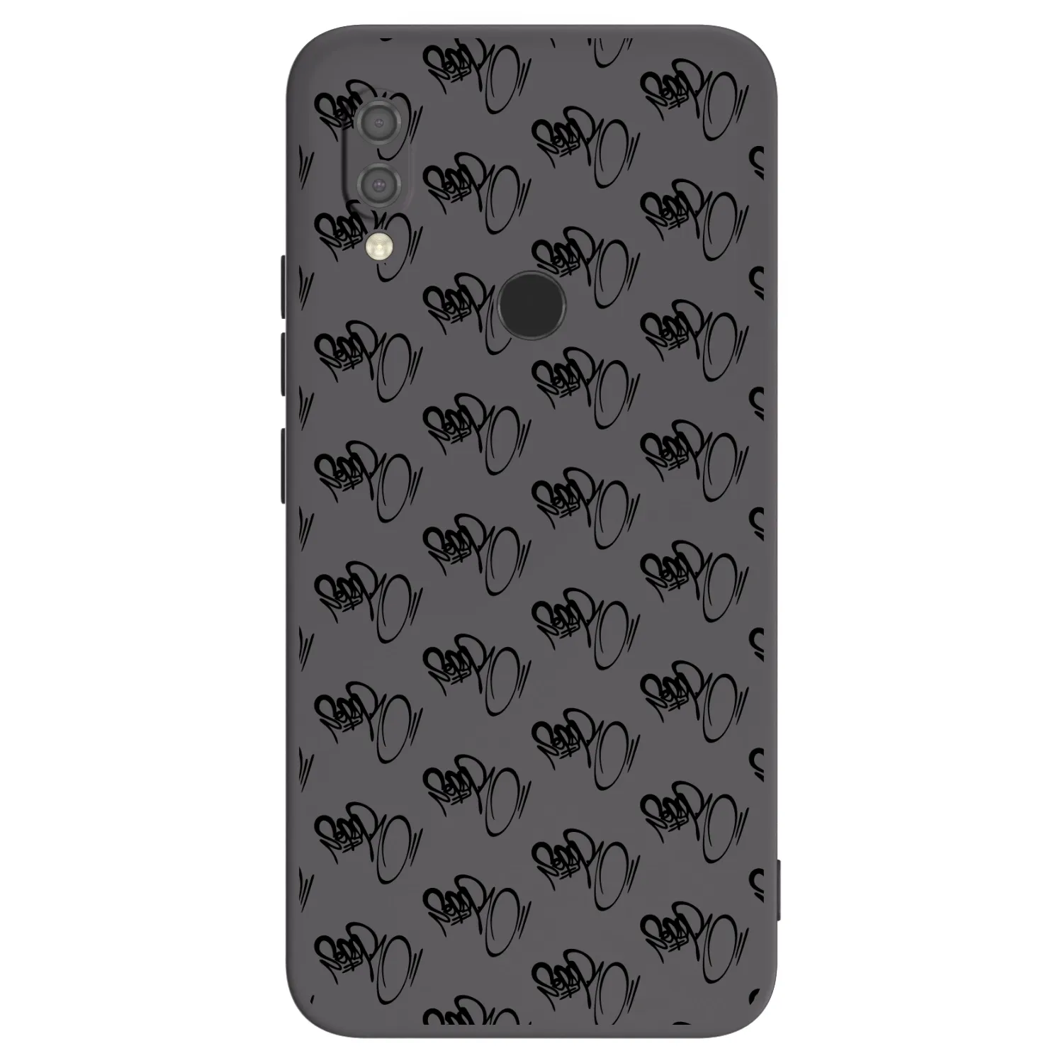 Picasee silikónový čierny obal pre Xiaomi Redmi 7 - Separ - Black On Black 1