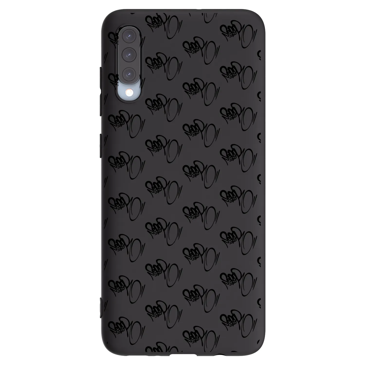 Picasee silikónový čierny obal pre Samsung Galaxy A70 A705F - Separ - Black On Black 1