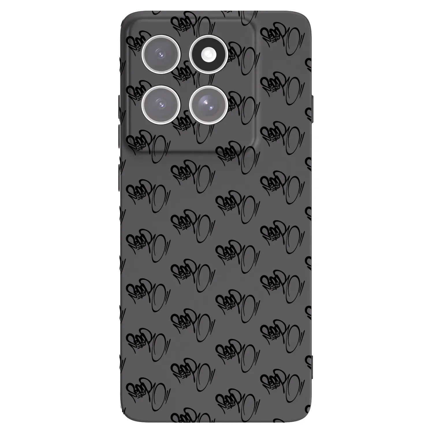 Picasee silikónový čierny obal pre Motorola Edge 60 Pro - Separ - Black On Black 1