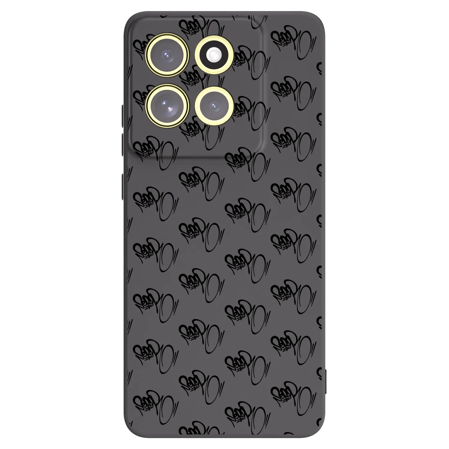 Silikónový čierny obal pre Motorola Moto G86 5G - Separ - Black On Black 1