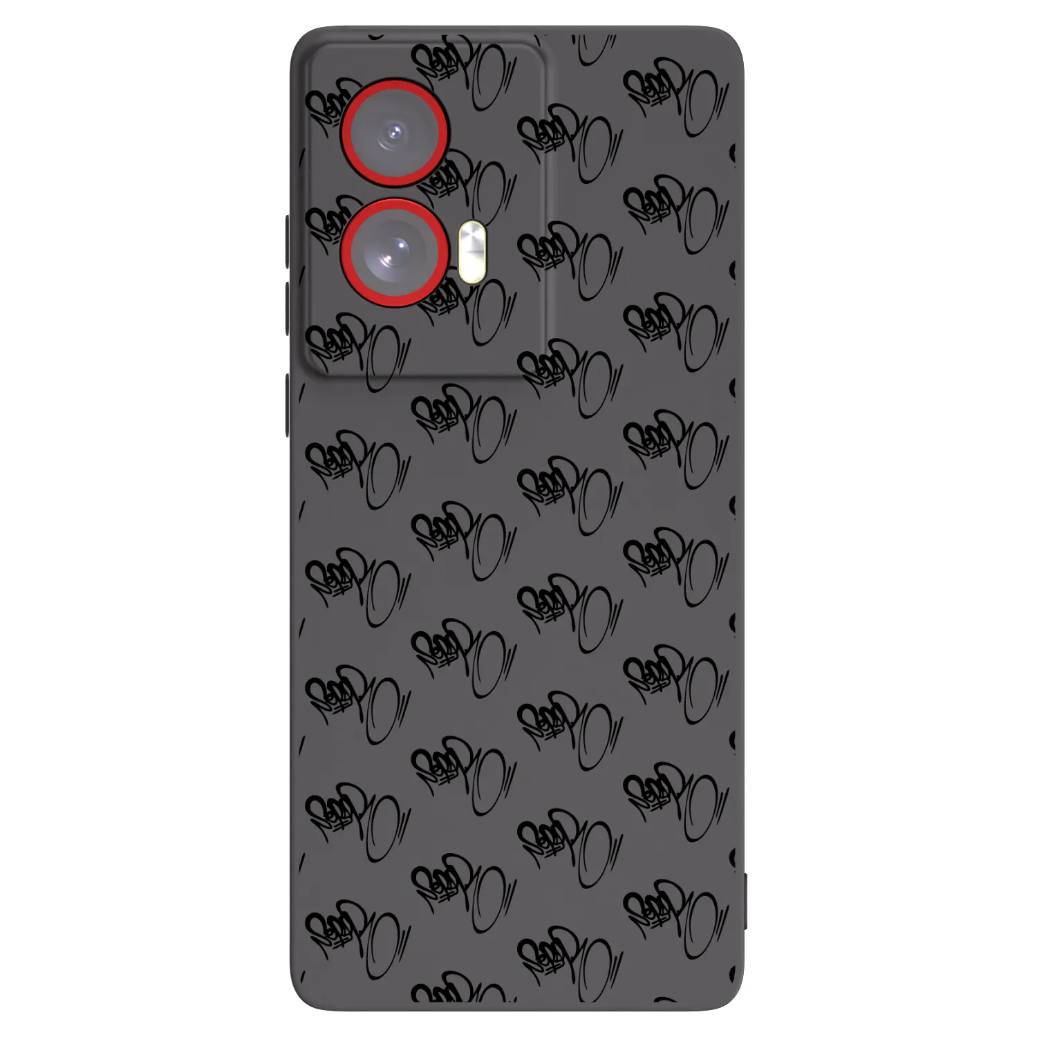 Silikónový čierny obal pre Motorola Edge 50 Fusion - Separ - Black On Black 1