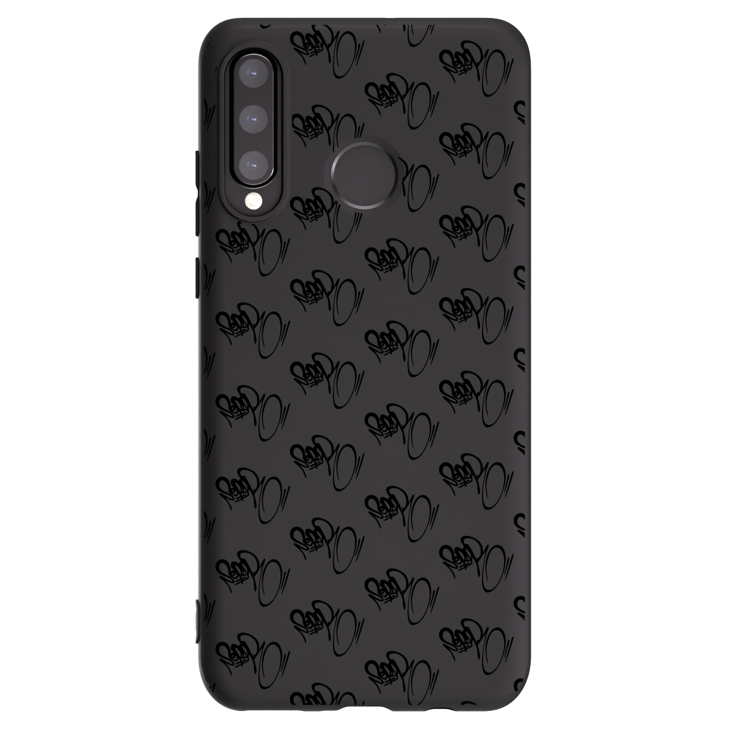 Picasee silikónový čierny obal pre Huawei P30 Lite - Separ - Black On Black 1