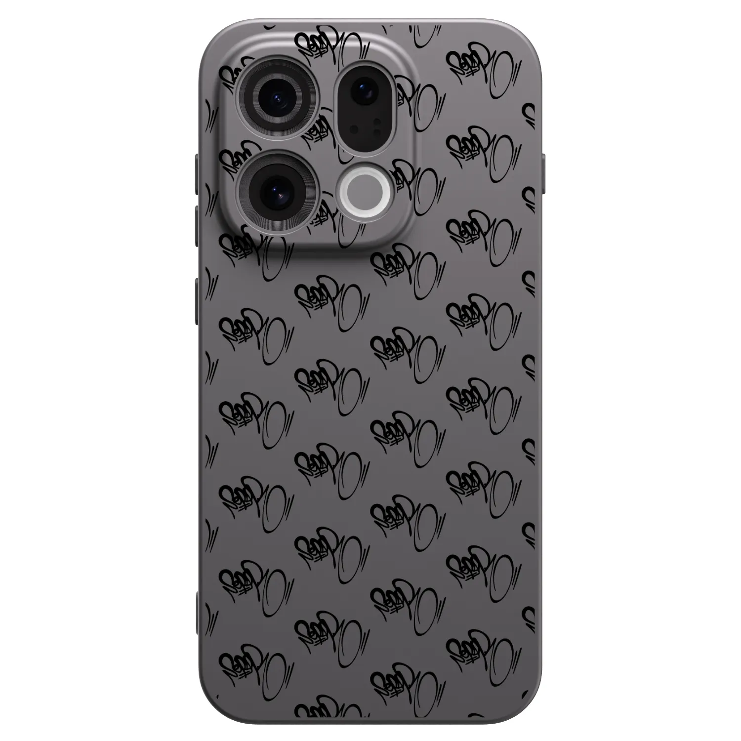 Picasee silikónový čierny obal pre OPPO Find X9 - Separ - Black On Black 1