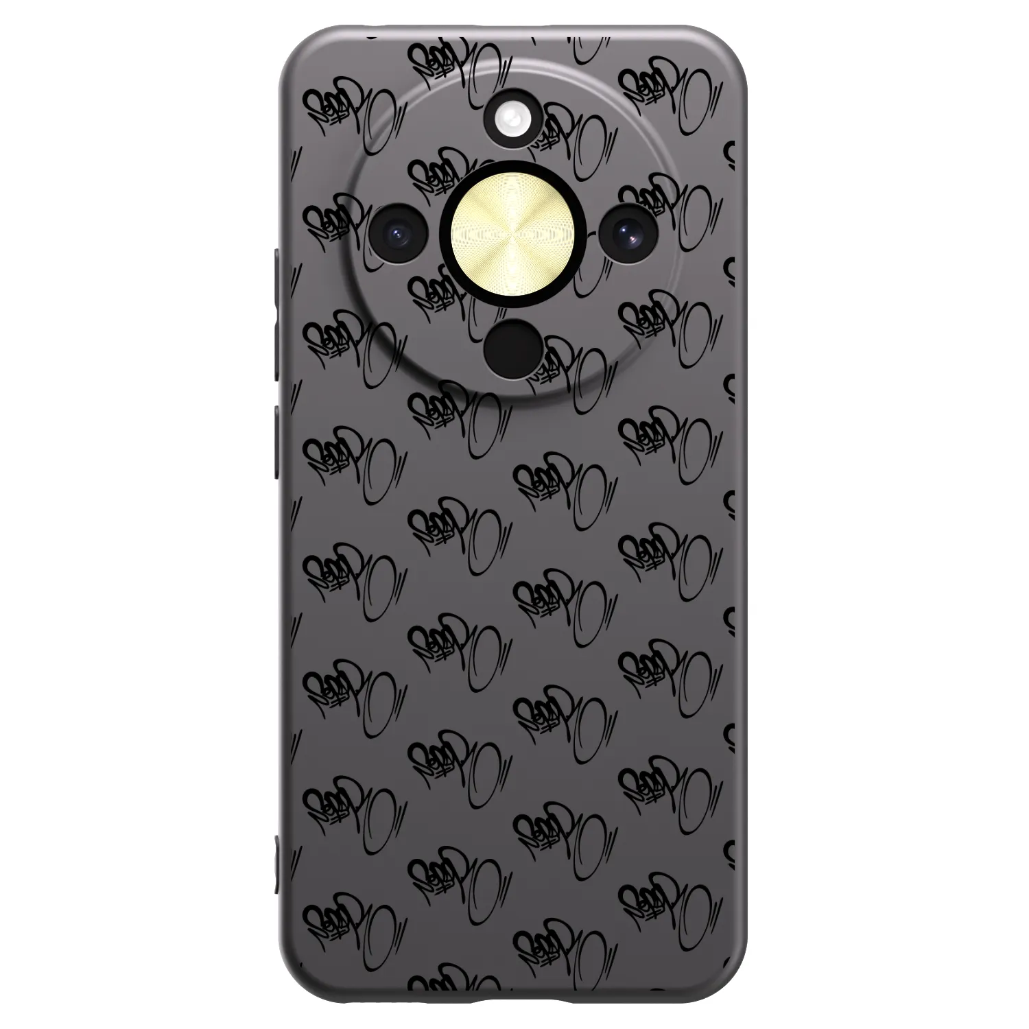 Picasee silikónový čierny obal pre Honor Magic8 Lite 5G - Separ - Black On Black 1