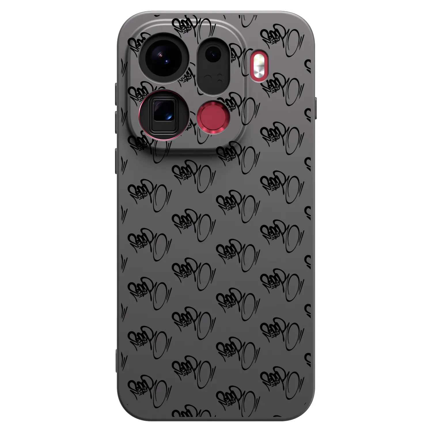 Picasee silikónový čierny obal pre OPPO Find X9 Pro - Separ - Black On Black 1