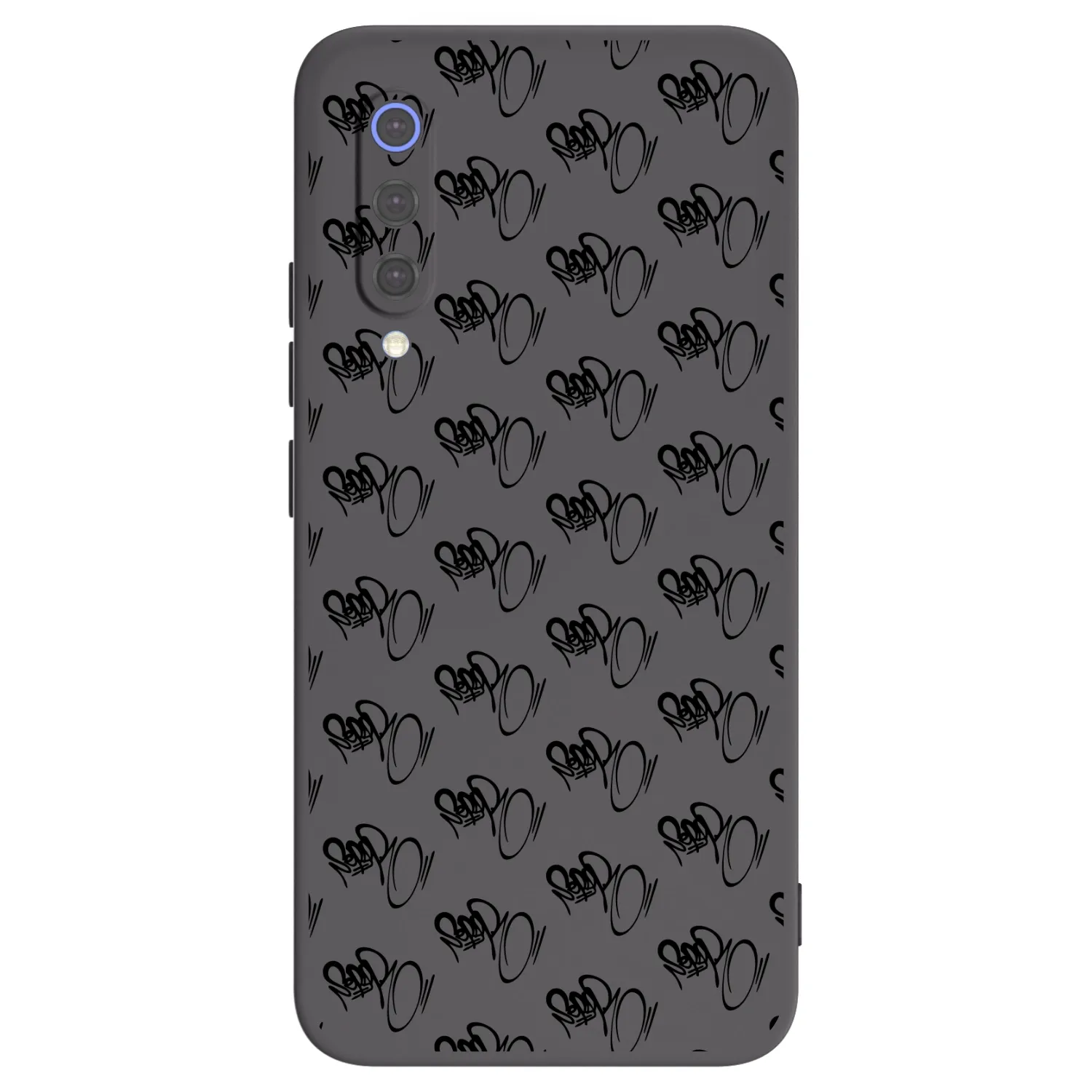 Picasee silikónový čierny obal pre Xiaomi Mi 9 SE - Separ - Black On Black 1