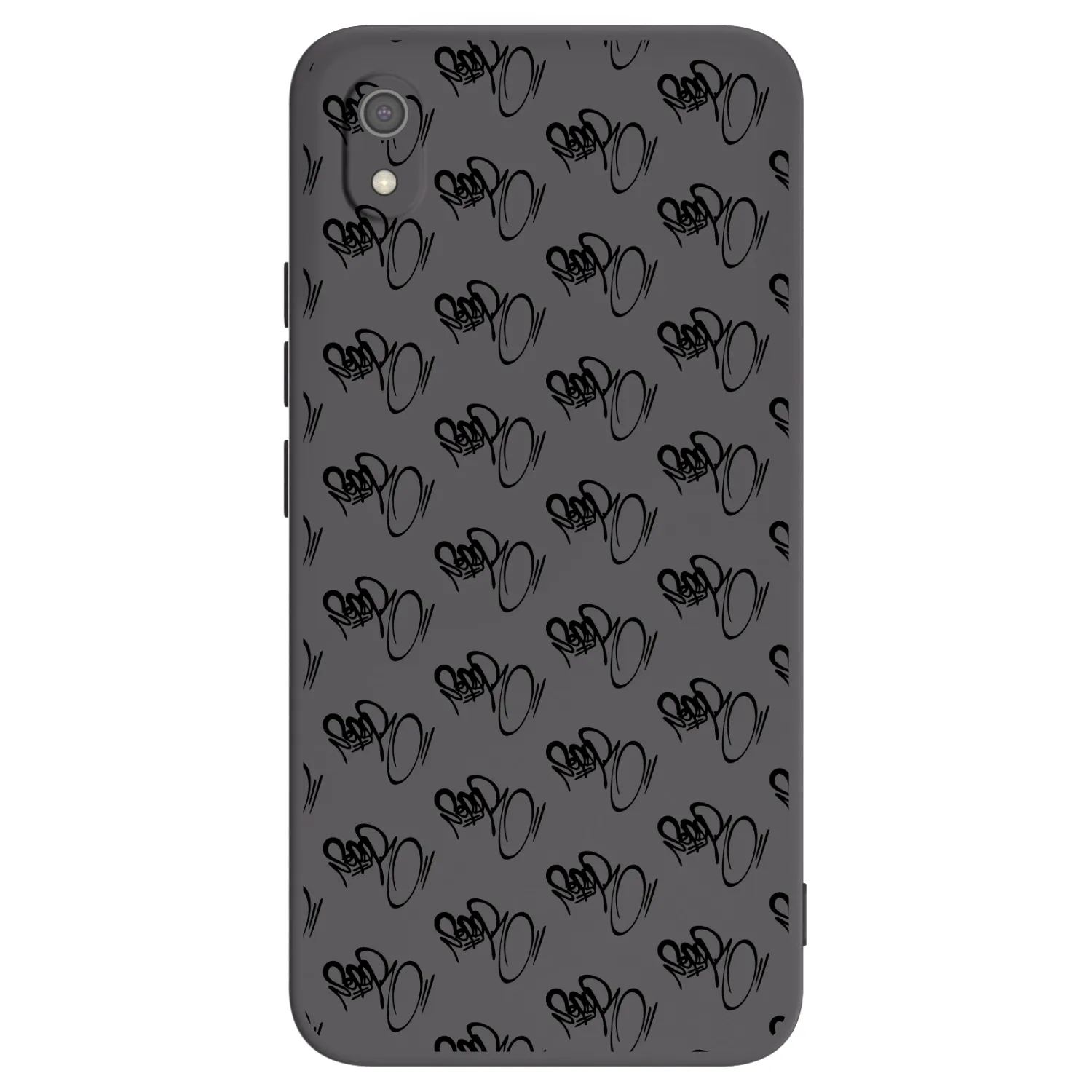 Picasee silikónový čierny obal pre Xiaomi Redmi 7A - Separ - Black On Black 1