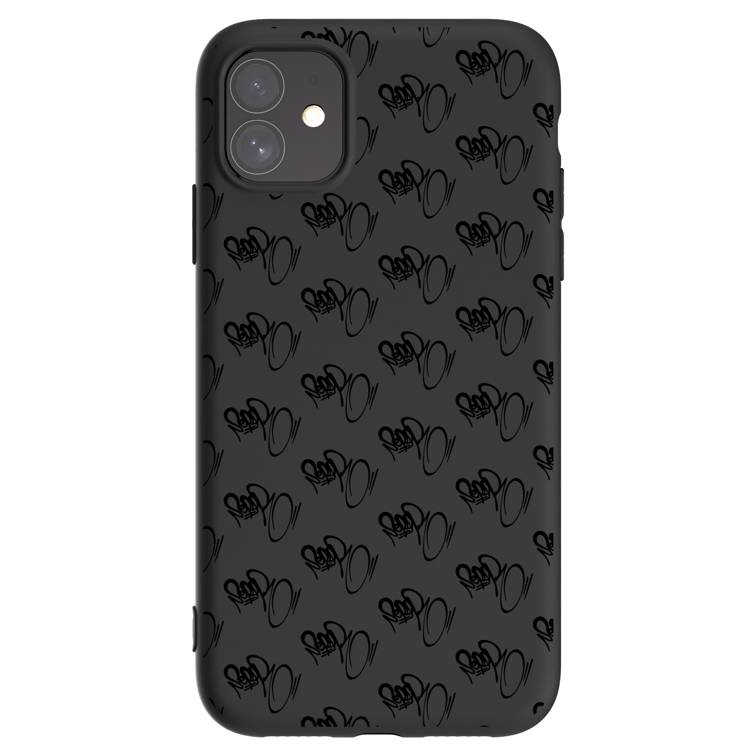 Picasee silikónový čierny obal pre Apple iPhone 11 - Separ - Black On Black 1