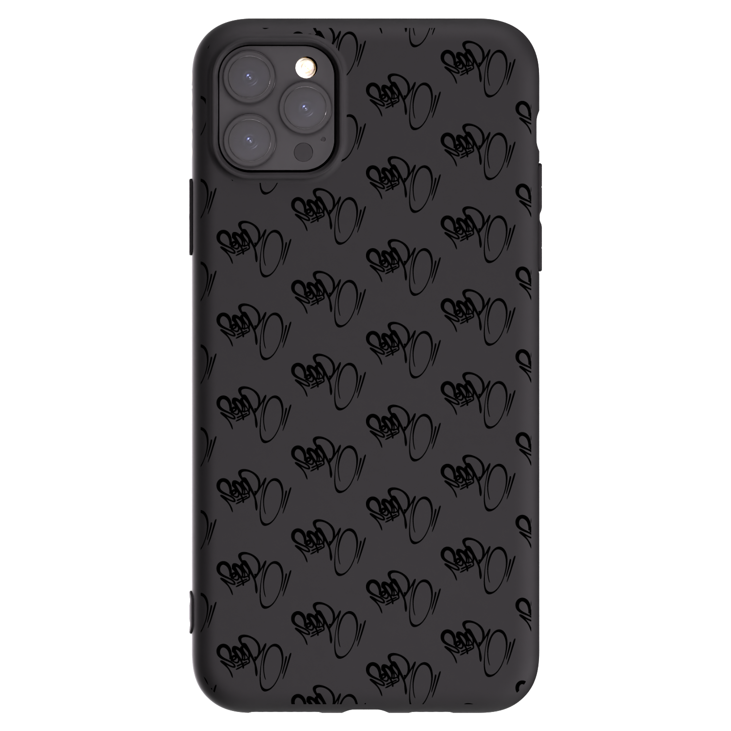 Picasee silikónový čierny obal pre Apple iPhone 11 Pro Max - Separ - Black On Black 1