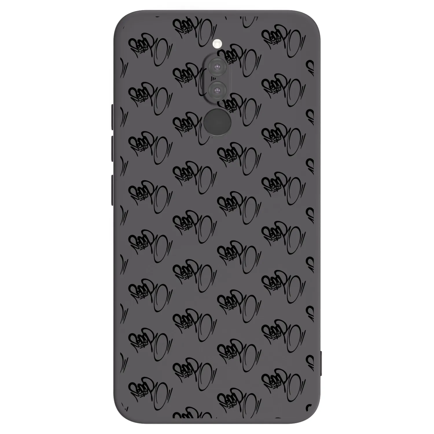 Picasee silikónový čierny obal pre Xiaomi Redmi 8 - Separ - Black On Black 1