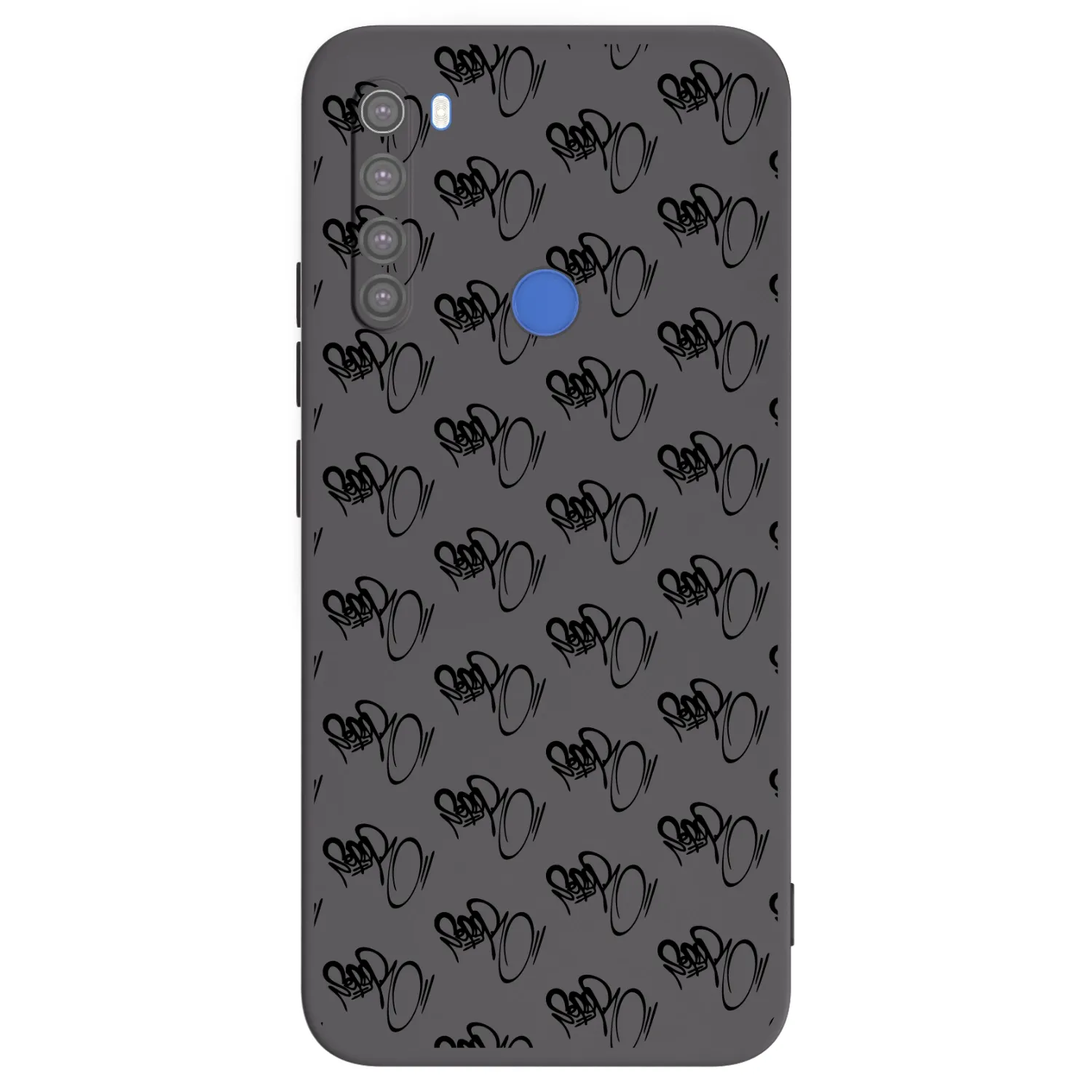 Picasee silikónový čierny obal pre Xiaomi Redmi Note 8T - Separ - Black On Black 1