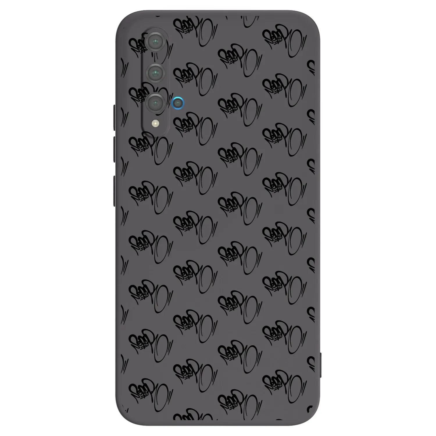Picasee silikónový čierny obal pre Huawei Nova 5T - Separ - Black On Black 1