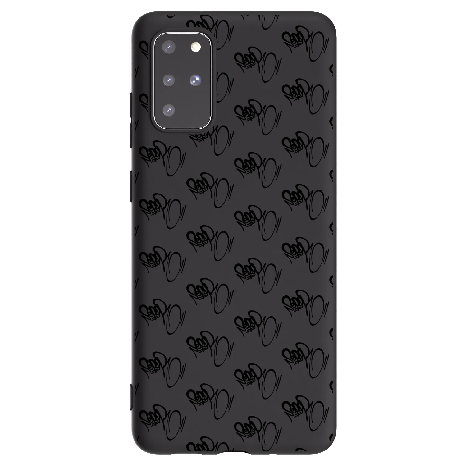 Picasee silikónový čierny obal pre Samsung Galaxy S20+ G985F - Separ - Black On Black 1