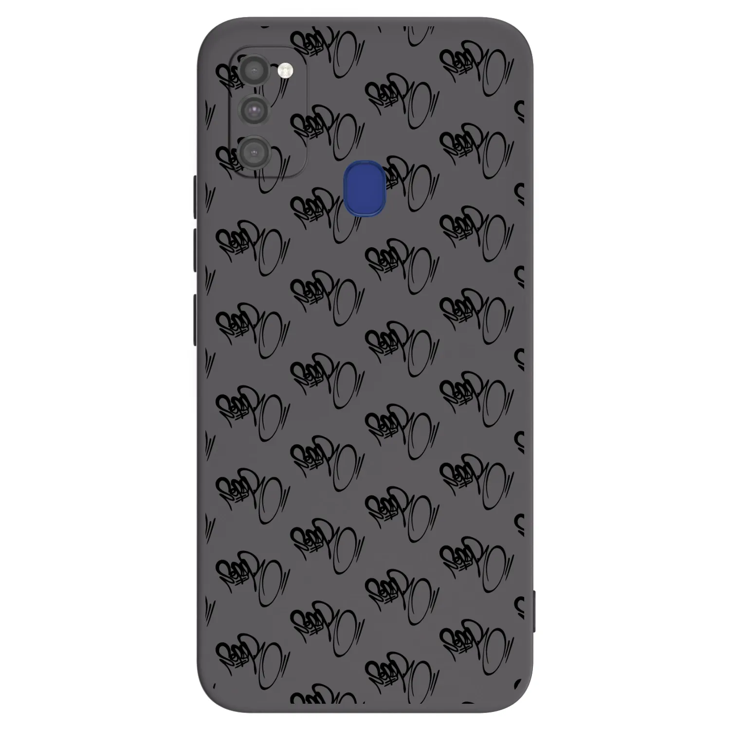 Picasee silikónový čierny obal pre Samsung Galaxy M21 M215F - Separ - Black On Black 1