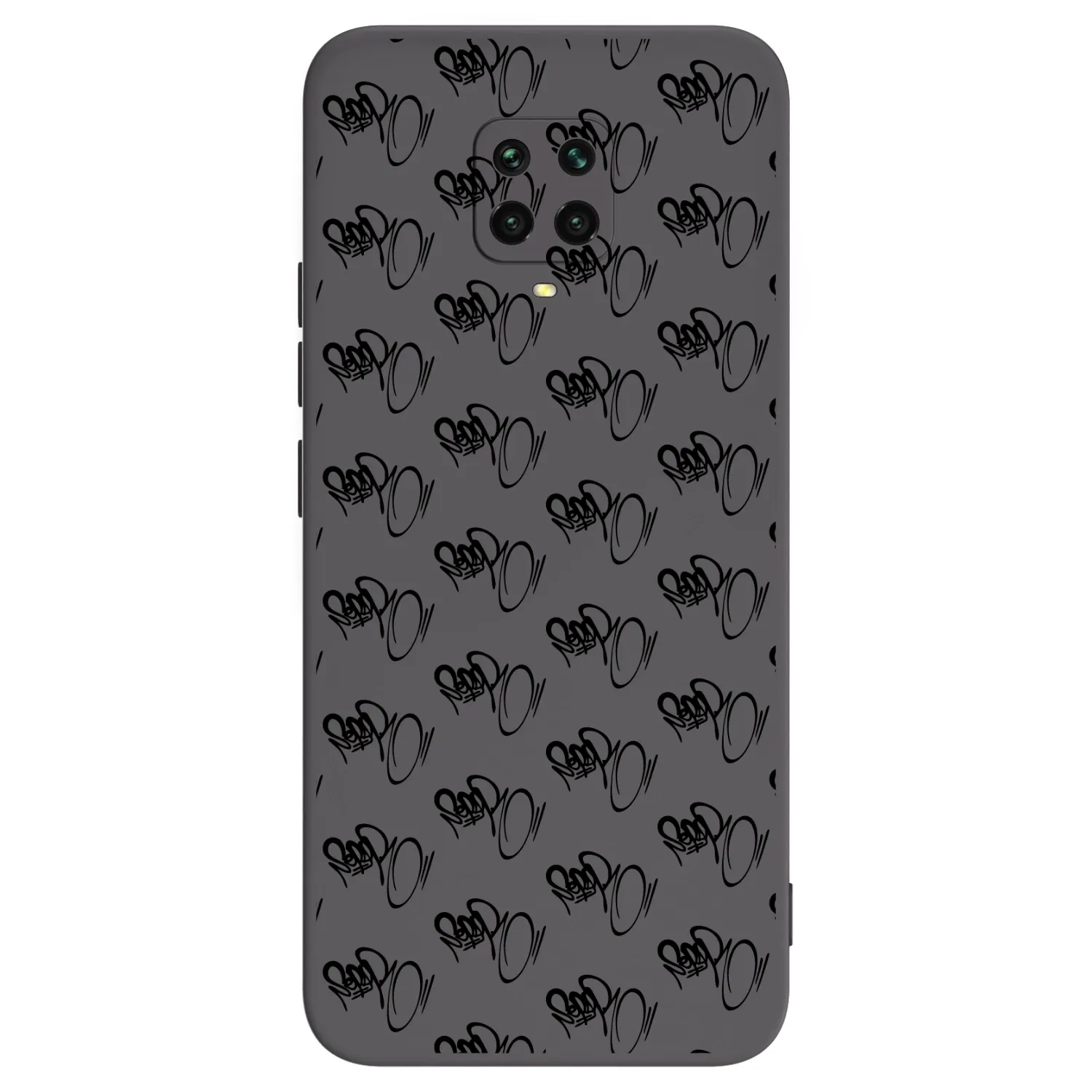 Picasee silikónový čierny obal pre Xiaomi Redmi Note 9S - Separ - Black On Black 1