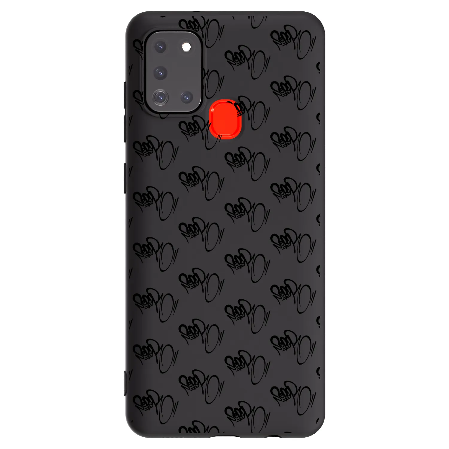 Picasee silikónový čierny obal pre Samsung Galaxy A21s - Separ - Black On Black 1