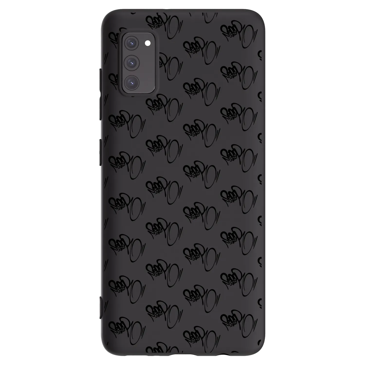 Picasee silikónový čierny obal pre Samsung Galaxy A41 A415F - Separ - Black On Black 1