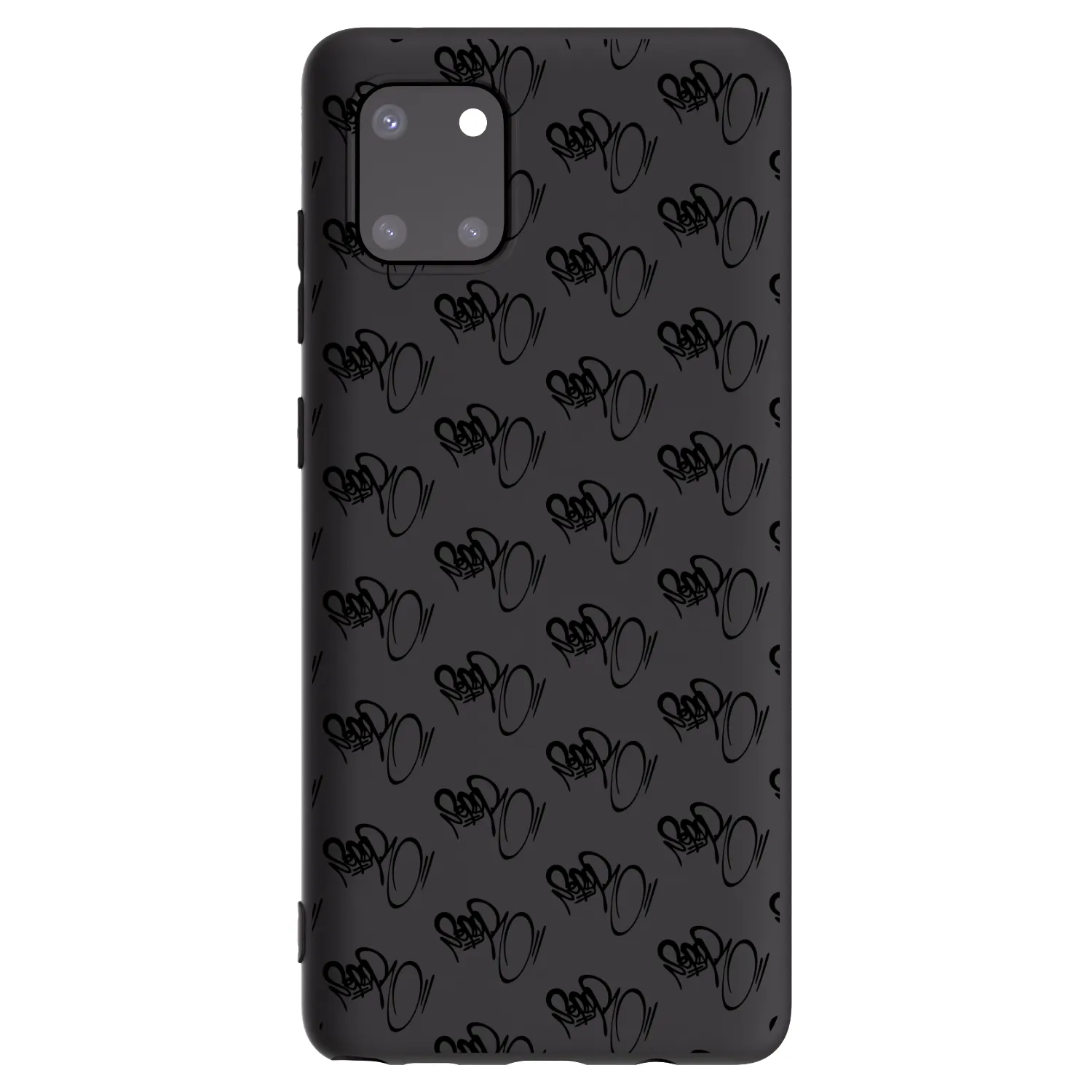 Picasee silikónový čierny obal pre Samsung Galaxy Note 10 Lite N770F - Separ - Black On Black 1