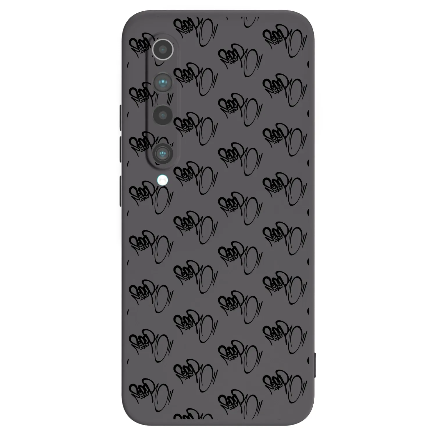 Picasee silikónový čierny obal pre Xiaomi Mi 10 - Separ - Black On Black 1