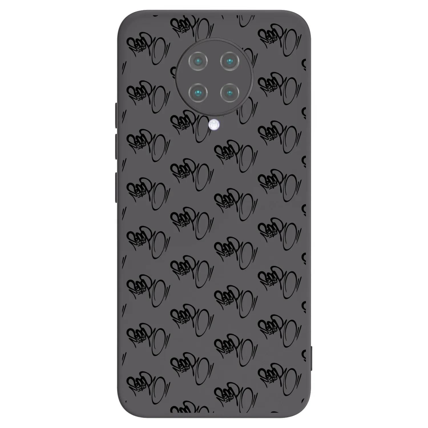 Picasee silikónový čierny obal pre Xiaomi Poco F2 Pro - Separ - Black On Black 1