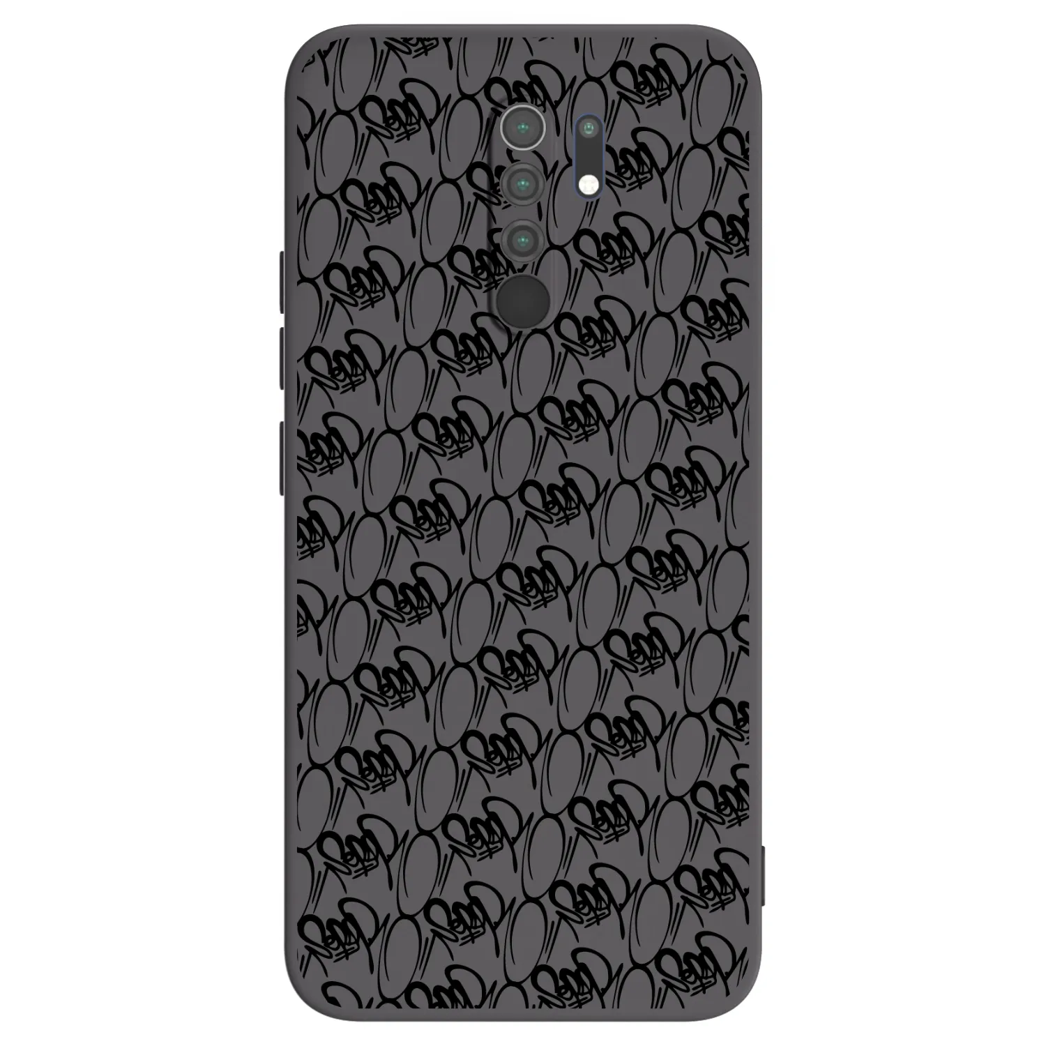 Picasee silikónový čierny obal pre Xiaomi Redmi 9 - Separ - Black On Black 2
