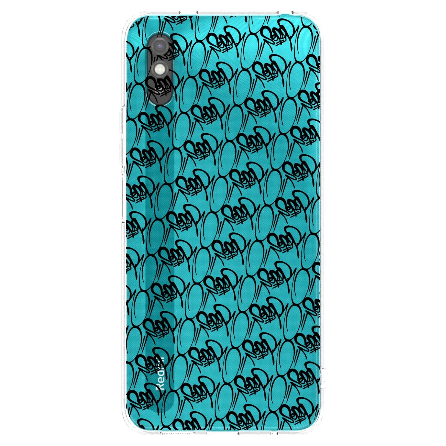 Picasee silikónový čierny obal pre Xiaomi Redmi 9A - Separ - Black On Black 2
