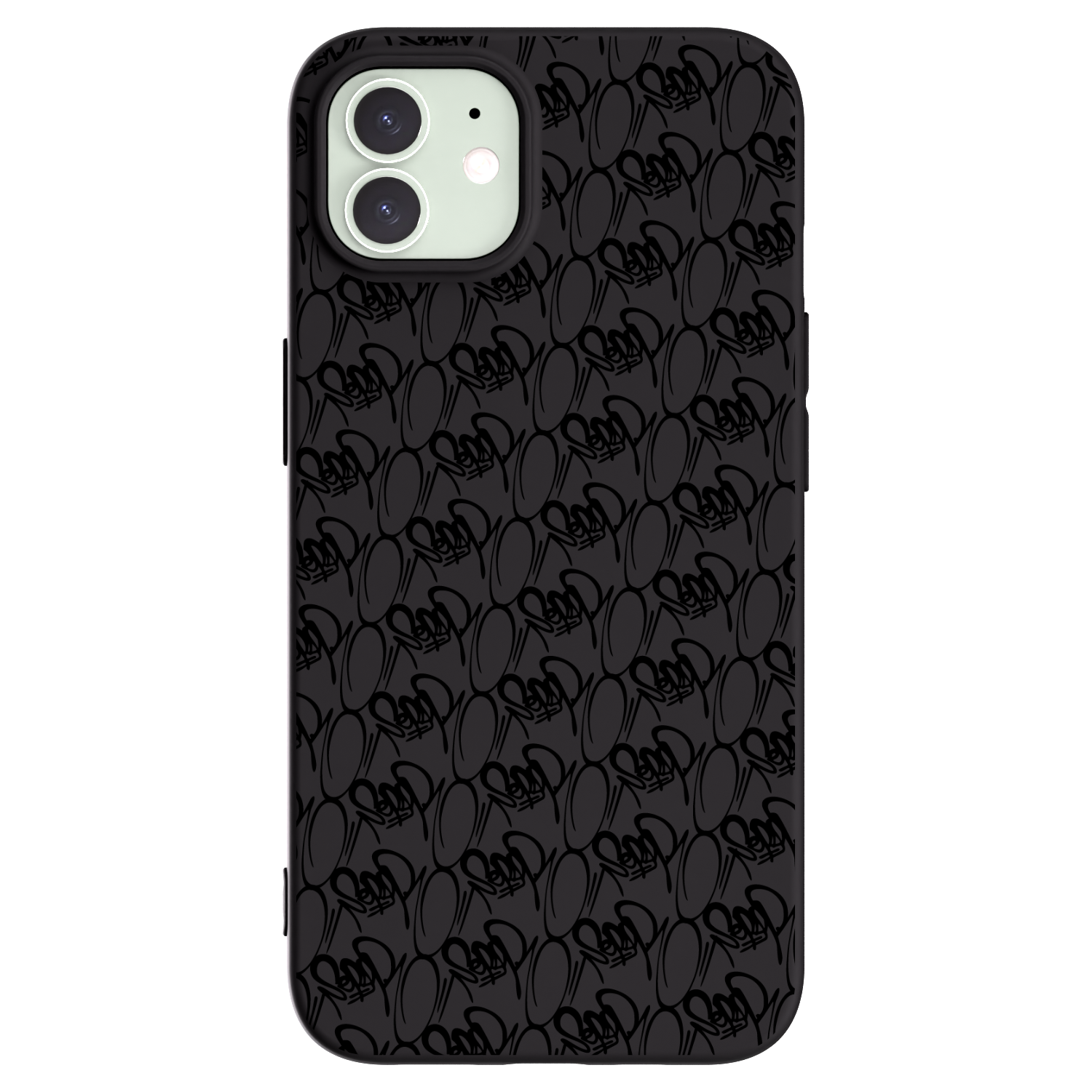 Picasee silikónový čierny obal pre Apple iPhone 12 Pro - Separ - Black On Black 2
