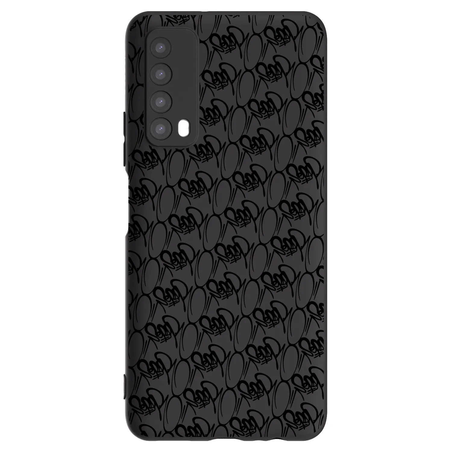 Picasee silikónový čierny obal pre Huawei P Smart 2021 - Separ - Black On Black 2
