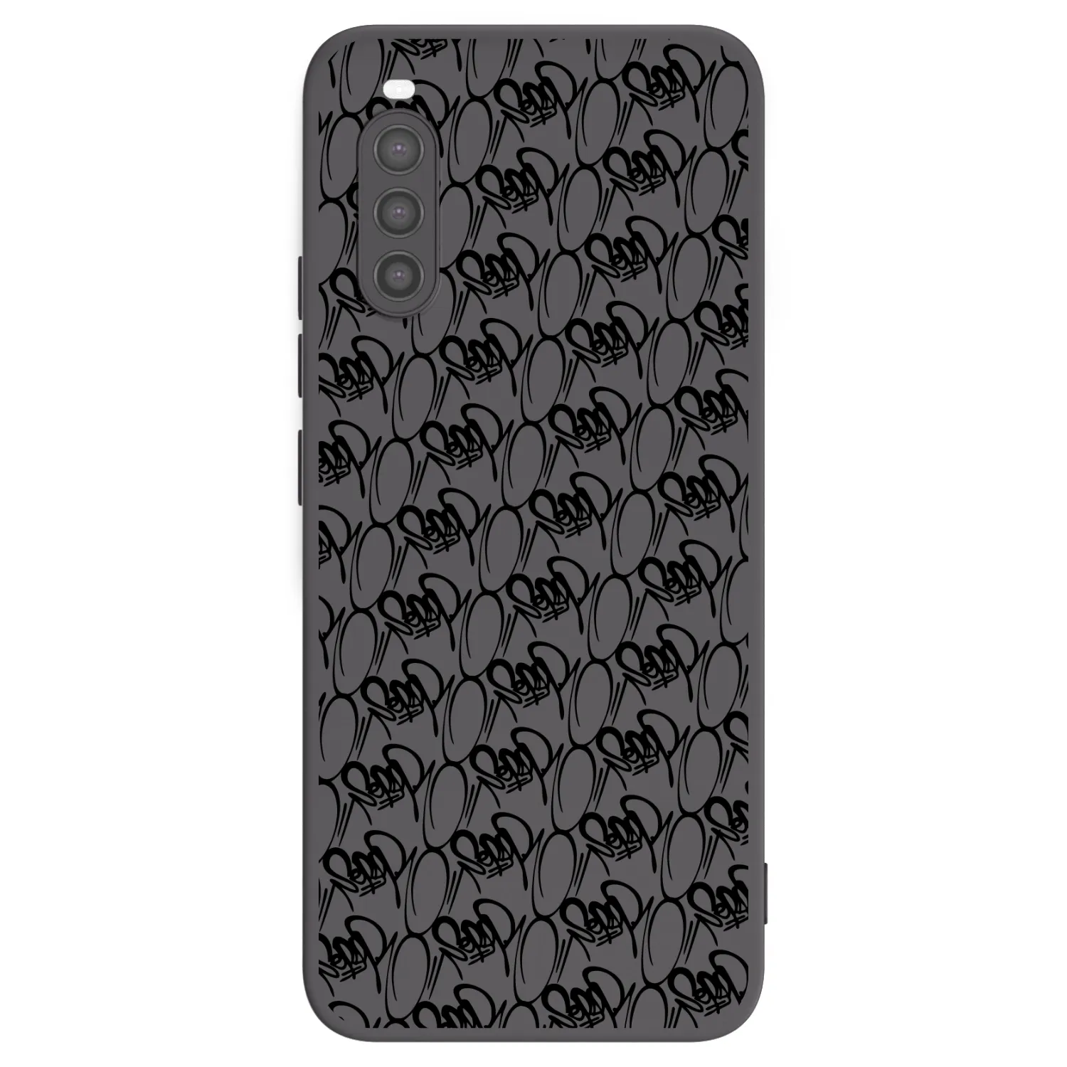 Picasee silikónový čierny obal pre Sony Xperia 10 II - Separ - Black On Black 2