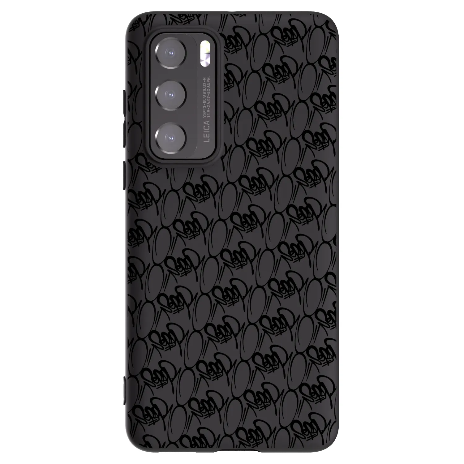 Picasee silikónový čierny obal pre Huawei P40 - Separ - Black On Black 2
