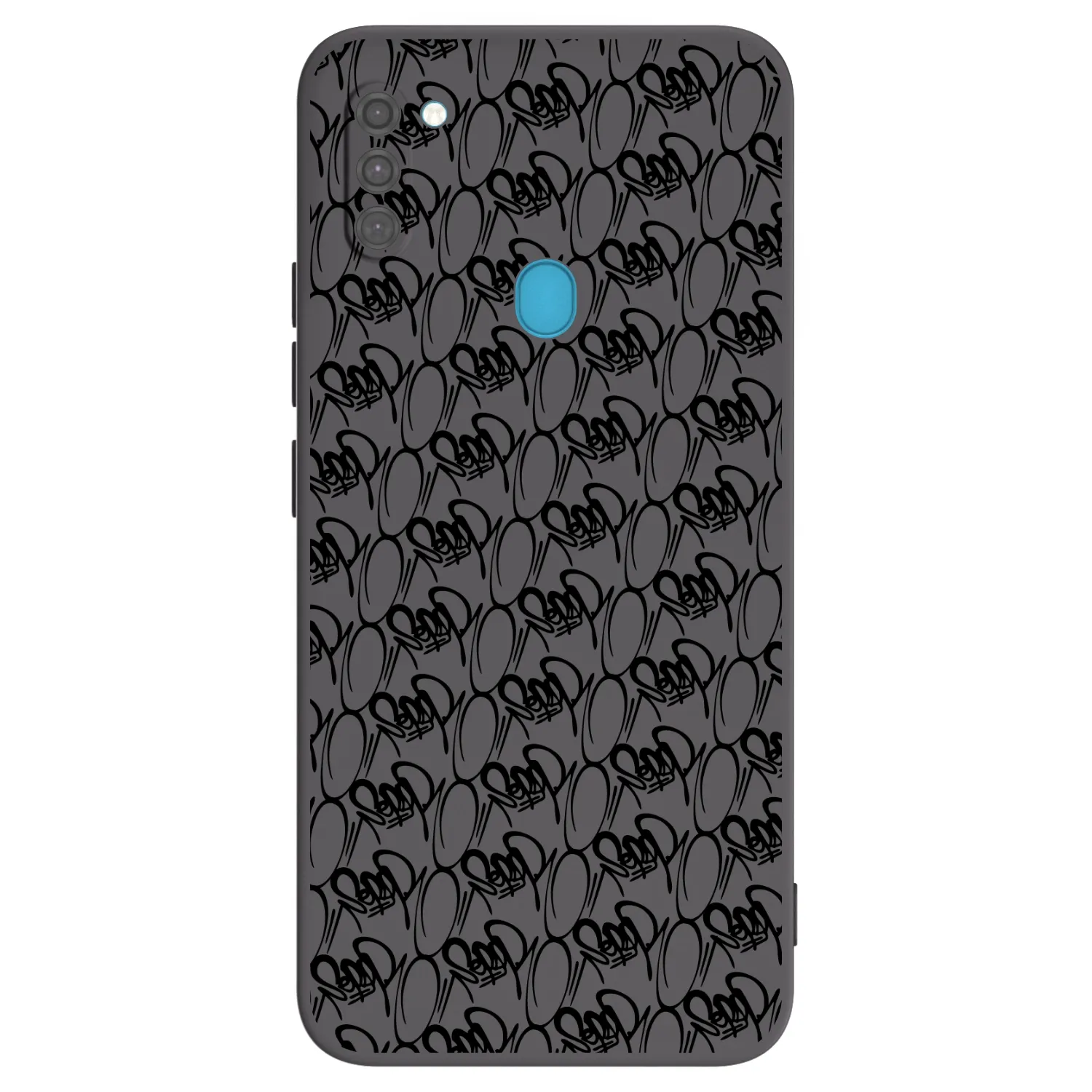 Picasee silikónový čierny obal pre Samsung Galaxy M11 - Separ - Black On Black 2