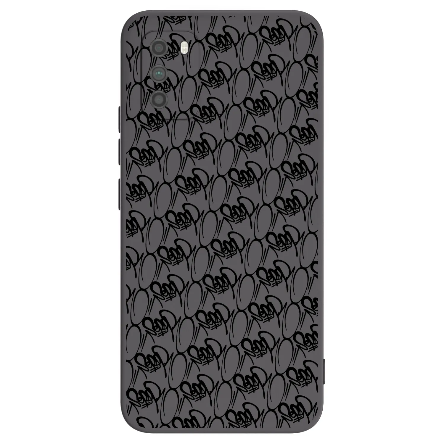 Picasee silikónový čierny obal pre Xiaomi Poco M3 - Separ - Black On Black 2