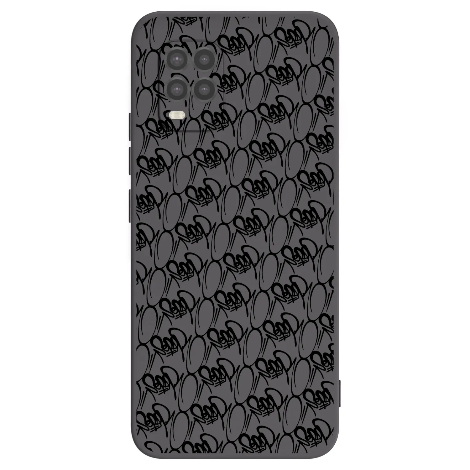 Picasee silikónový čierny obal pre Xiaomi Mi 10 Lite - Separ - Black On Black 2