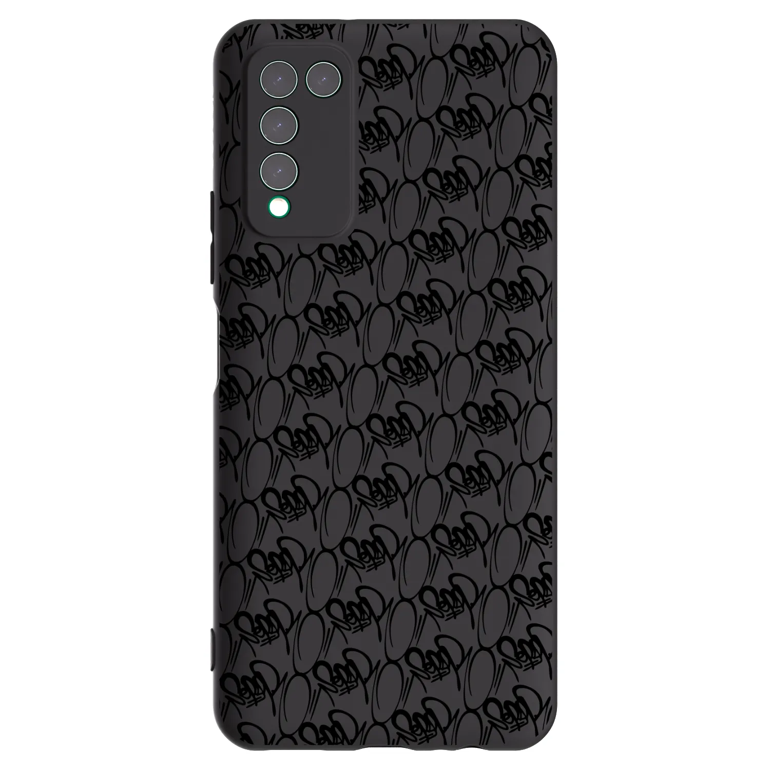 Picasee silikónový čierny obal pre Honor 10X Lite - Separ - Black On Black 2