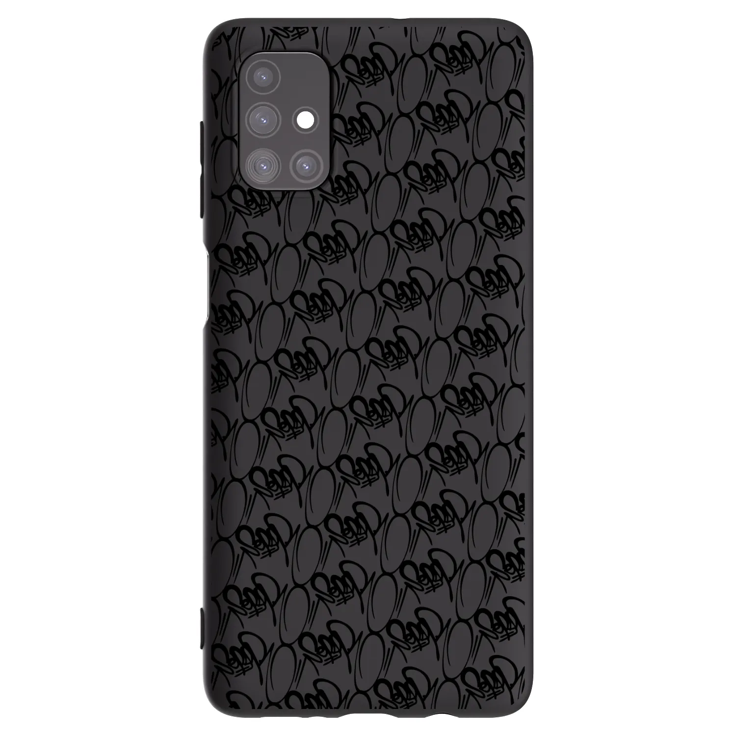 Picasee silikónový čierny obal pre Samsung Galaxy M51 M515F - Separ - Black On Black 2