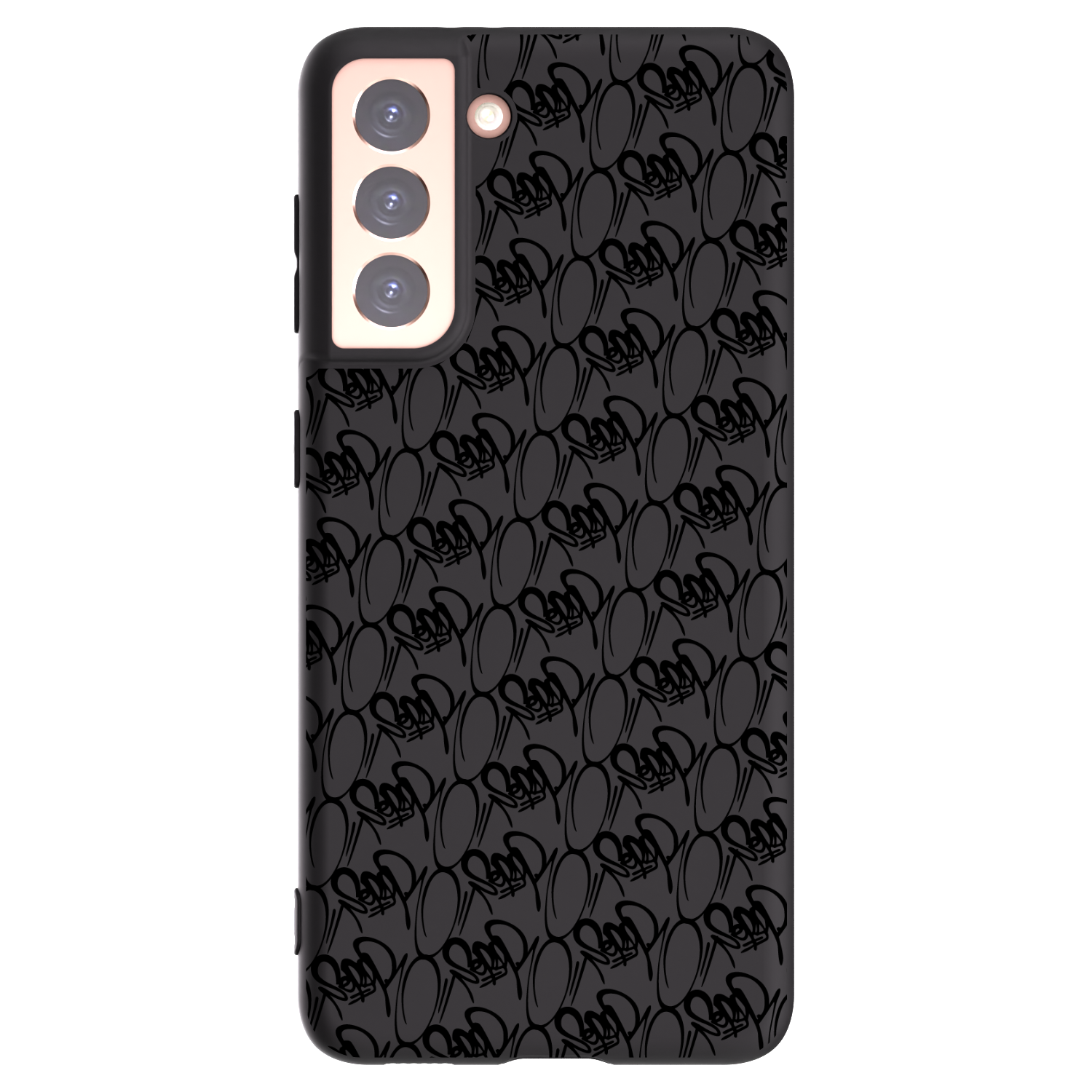 Silikónový čierny obal pre Samsung Galaxy S21 5G G991B - Separ - Black On Black 2