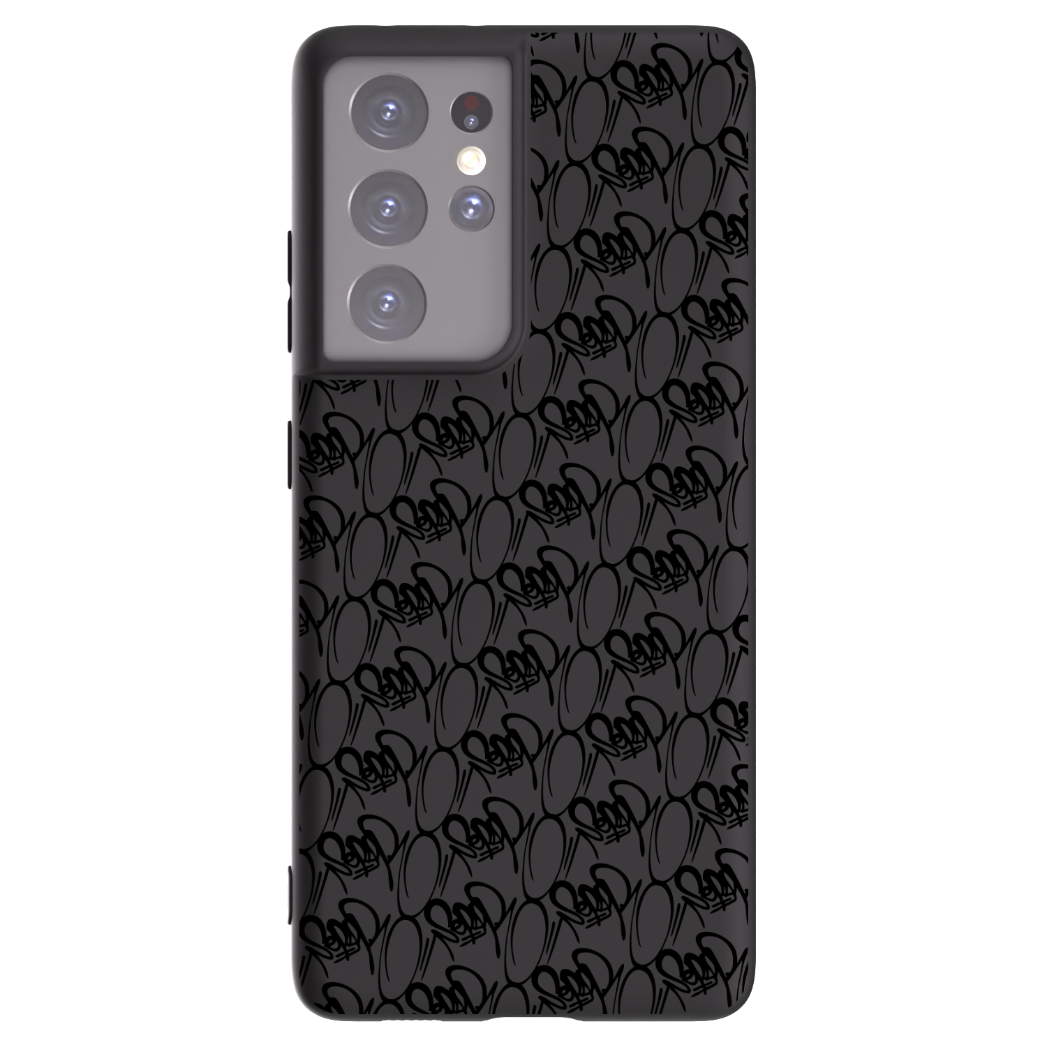 Picasee silikónový čierny obal pre Samsung Galaxy S21 Ultra 5G G998B - Separ - Black On Black 2